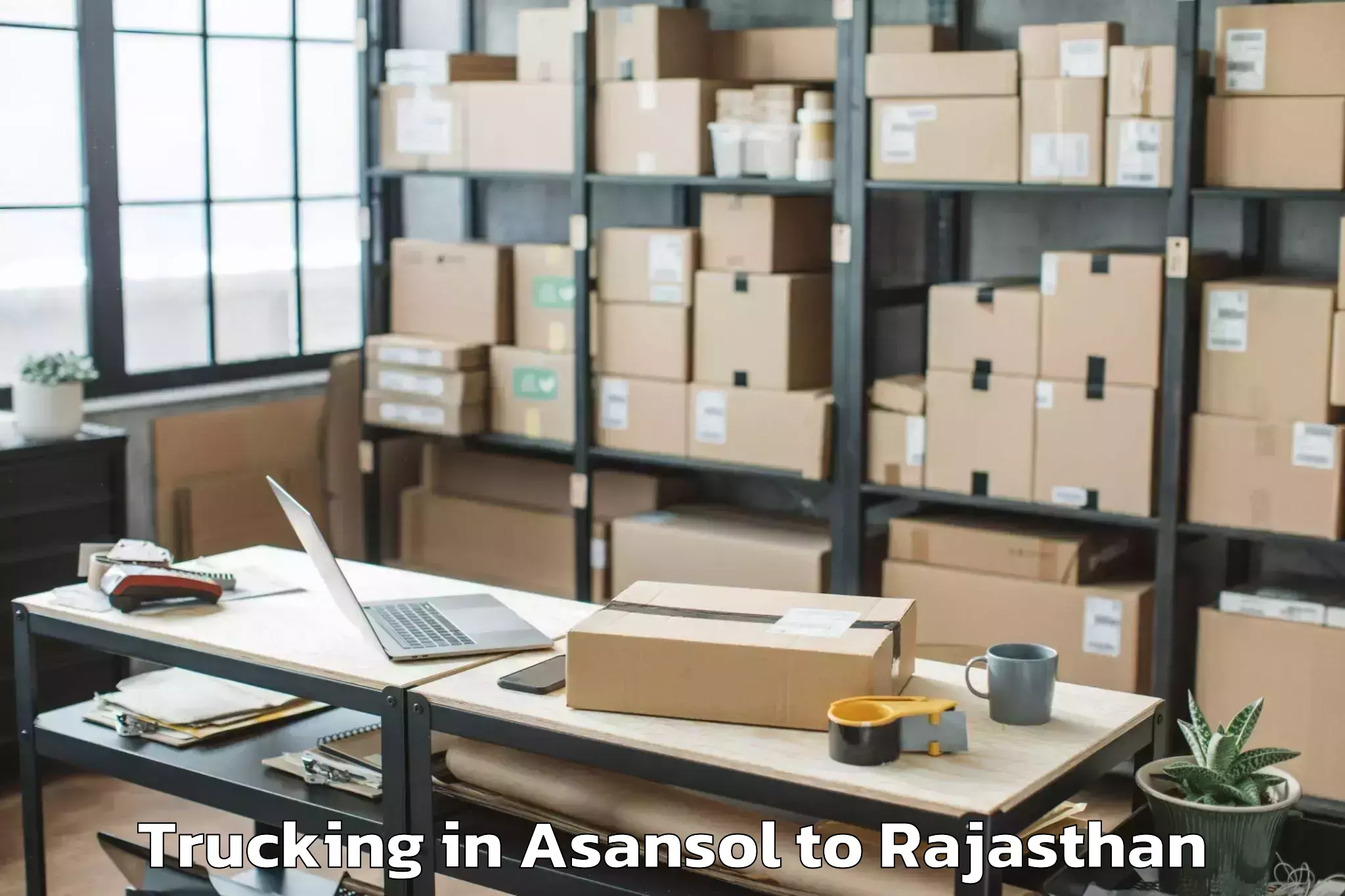 Book Asansol to Rajasthan University Of Health Trucking